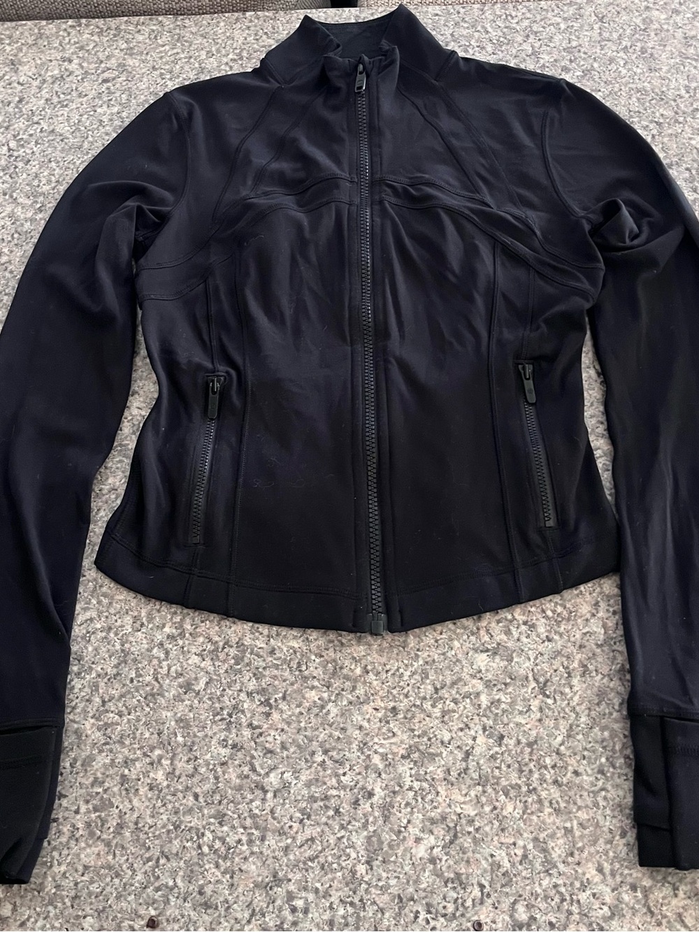 lululemon Define Jacket Women’s Black Full Zip Stretch Zipped Pockets 4